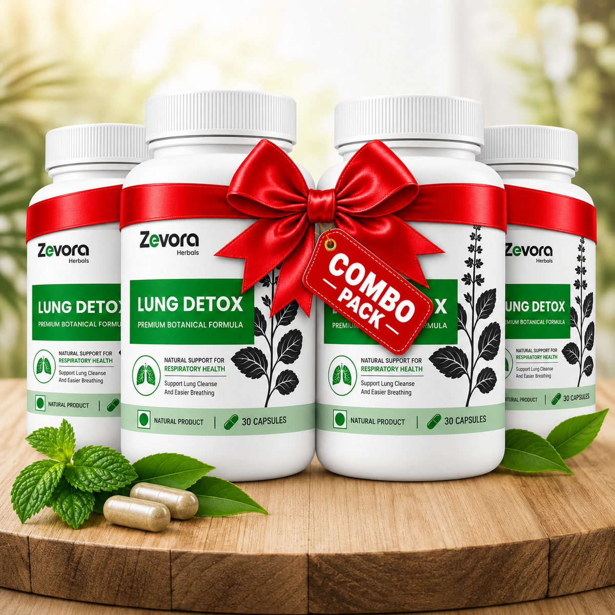 Zevora Lung Detox 4 Combo Pack